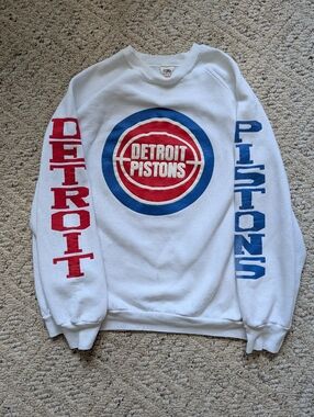 Rare Vintage 80s Detroit Pistons NBA Basketball Championship Bad Boys Sweatshirt